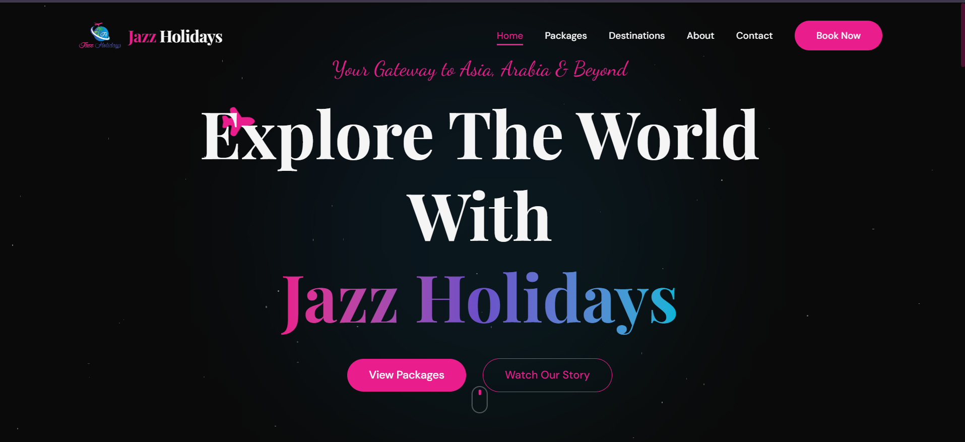 Jazz Holidays homepage